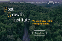 Tablet Screenshot of postgrowth.org